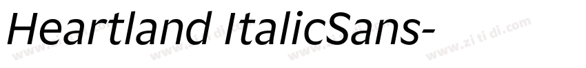 Heartland ItalicSans字体转换